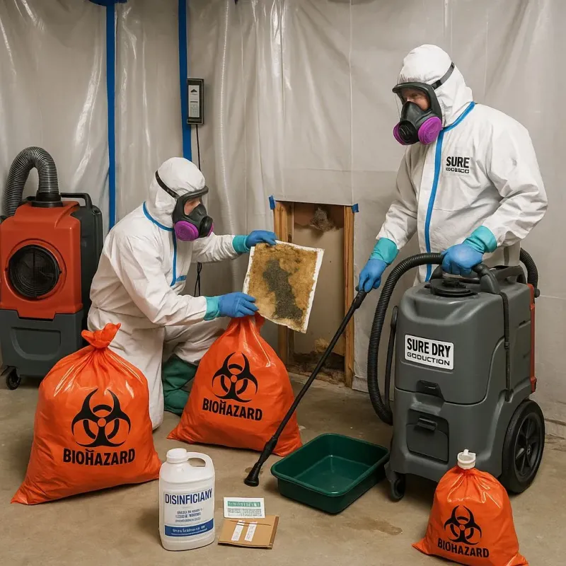 Contaminated Water Handling Protocols process in Pecan Grove, TX